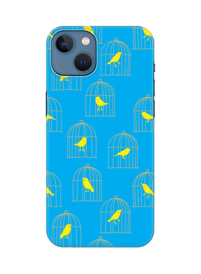 Stylizedd Case for Apple iPhone 14 Slim Snap Classic Series Mobile Cover Hard PC Shield Matte Finish Print - Caged Birdy