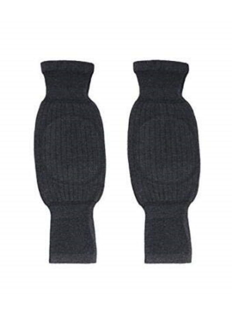 وسائد دعم للركبة من صوف الكشمير السميك الدافئ للجنسين لتدفئة الساق وأكمام رفيعة للركبة للرجال والنساء للرياضة والارتداء اليومي (رمادي داكن) - Image 5