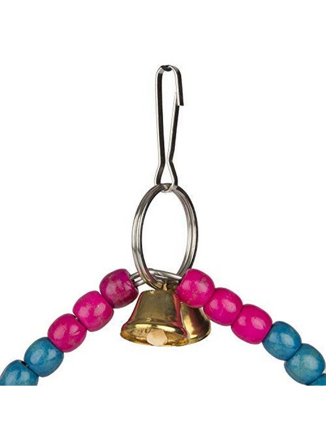 Sage Square Jumbo Playful Natural Wood Bead Swing Flexible Toy For Cockatiel, Lovebird, Budgerigar, Sun Conure, Finch, African Grey, Canary, Cockatoo, Macaw, Budgeri Birds - Image 2