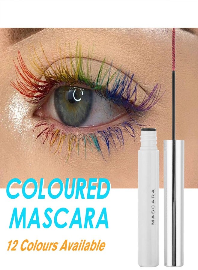 DekRion Waterproof Mascara for Eyes White Black Brown Purple Long-lasting colored Mascara Eye Makeup Fast-Dry (Dark Brown, 0.17 Fl Oz) - Image 3