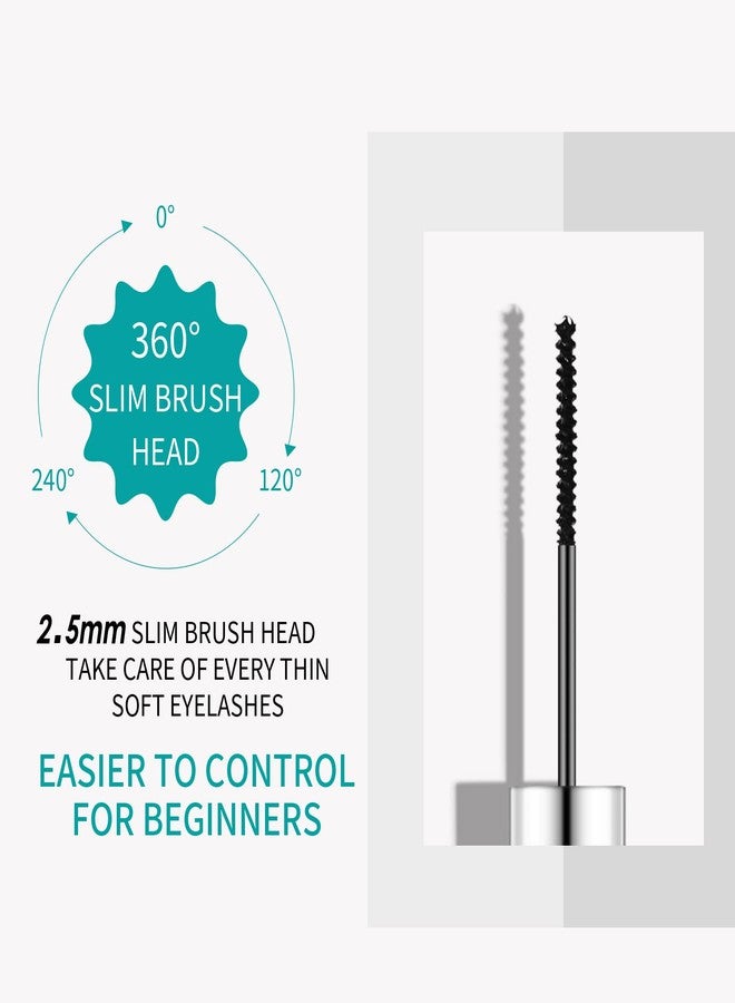 DekRion Waterproof Mascara for Eyes White Black Brown Purple Long-lasting colored Mascara Eye Makeup Fast-Dry (Dark Brown, 0.17 Fl Oz) - Image 5