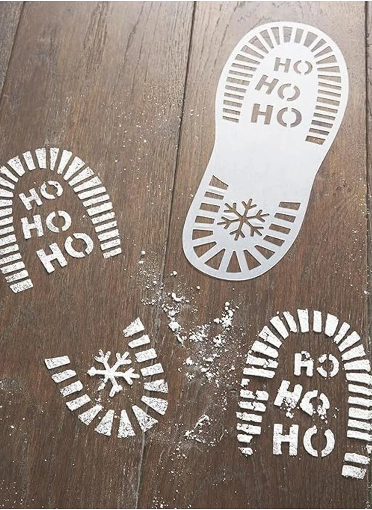 Ginger Ray Santa Foot Print Stencil