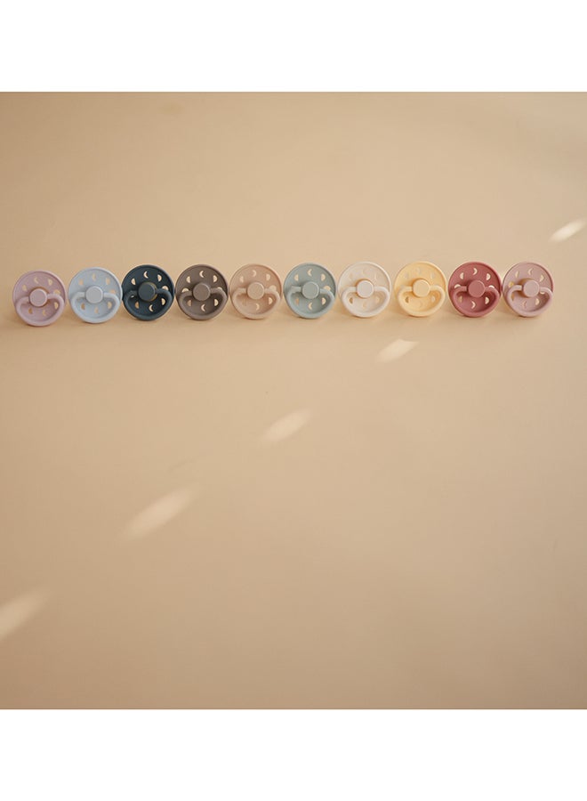 FRIGG Moon Phase Silicone Baby Pacifier 0-6M 1-Pack Blush Night - Size 1 - Image 4
