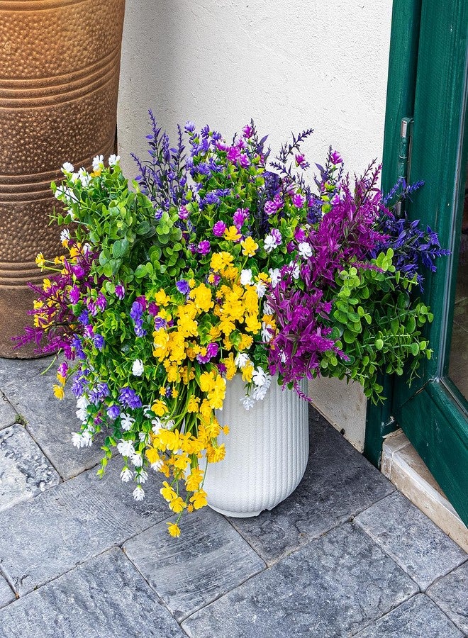 CLEANGOR 14 Bundles Artificial Flowers for Outdoors, UV Resistant Artificial Outdoor Plants, Faux Plants for Spring Summer Garden, Porch, Window Box, Hanging Planters, Home Wedding Farmhouse (Mix) - Image 4