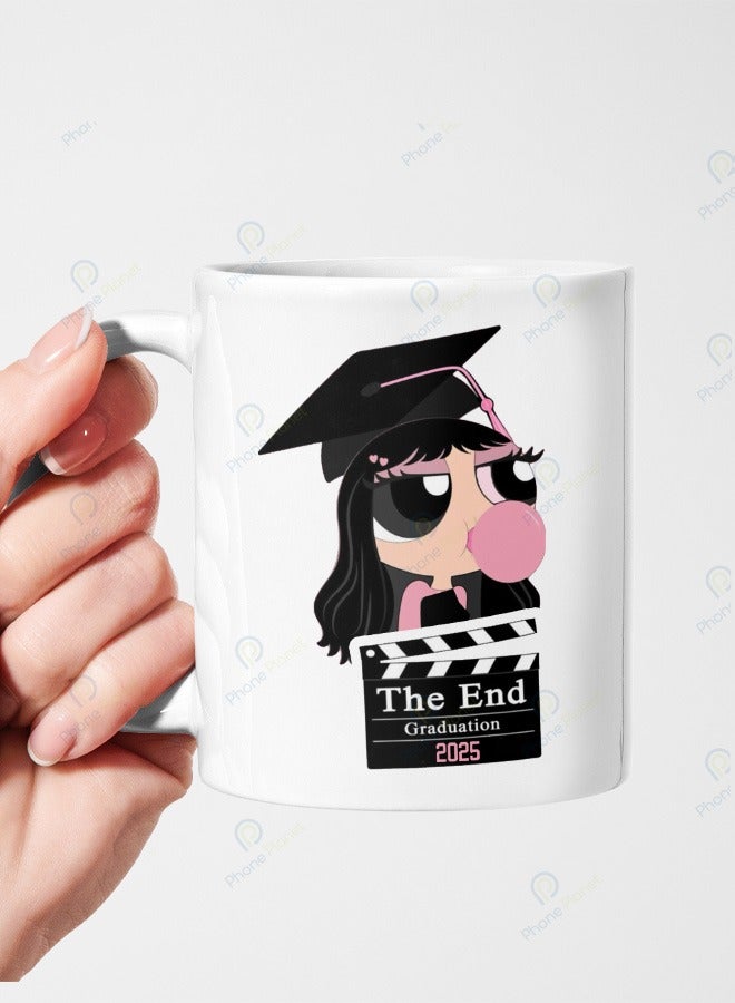 Phone Planet Graduation End Printed Mug Ceramic Mug with Multicolor Handle