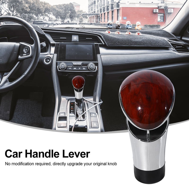 Car Gear Knob Automatic Transmission Lever Knob Accessories (Light Brown and ) - Image 4