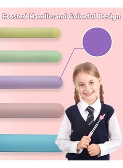erorex Retractable Teacher Pointer For Classroom Kids Reading Dumero Extendable Finger Pointer Stick For School Collapsible Finger Pointing Stick Long Telescoping Hand Pointer 3 Pack: Blue Pink  - Image 3