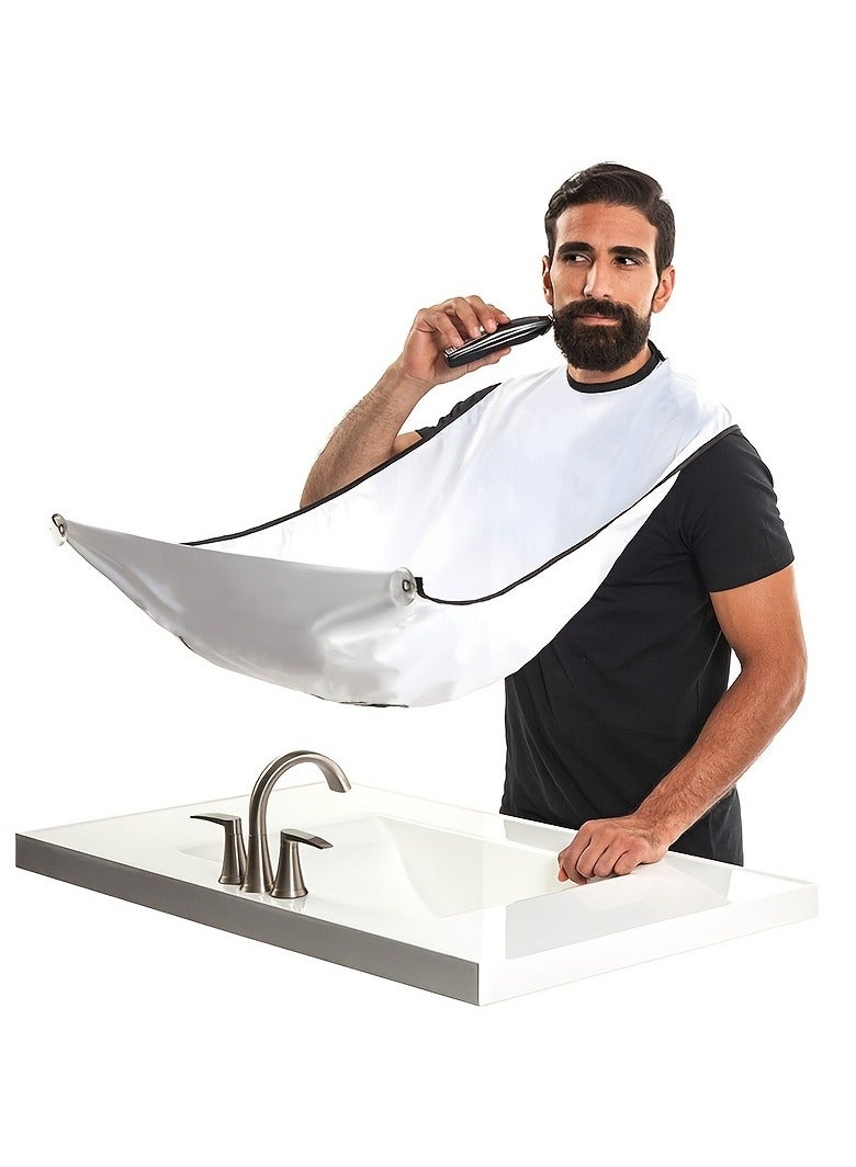 Generic Beard Bib Apron, Beard Hair Catcher For Shaving And Trimming, Non-Stick Beard Shave Cape, Grooming Accessories Tools  - Image 1