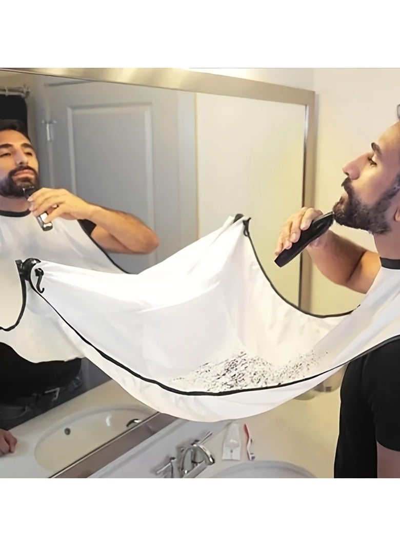 Generic Beard Bib Apron, Beard Hair Catcher For Shaving And Trimming, Non-Stick Beard Shave Cape, Grooming Accessories Tools  - Image 2