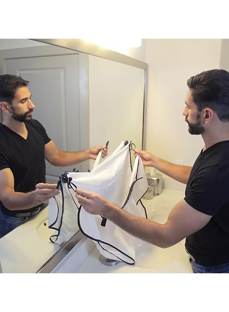 Generic Beard Bib Apron, Beard Hair Catcher For Shaving And Trimming, Non-Stick Beard Shave Cape, Grooming Accessories Tools  - Image 3