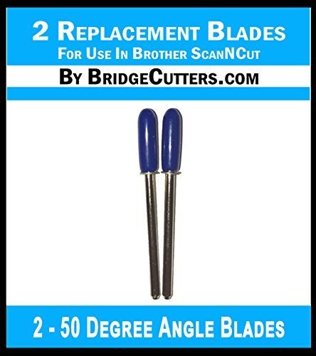 Bridge Cutters Brother Scan N Cut Compatible 2 Pack Replacement Blades 50 Degree Machine Replacement Blades for Craft Machines requiring a Ring on the Blade - Image 5