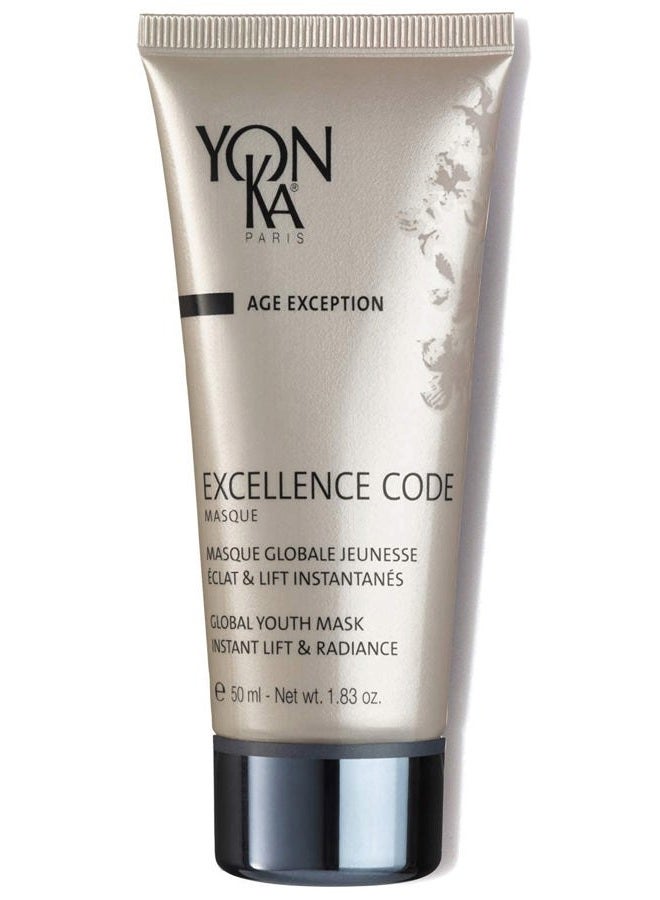 Yonka Yon-Ka Excellence Code Masque (50ml) Anti-Aging Face Mask and Overnight Sleep Treatment with Hyaluronic Acid, Lift and Firm Skin, Paraben-Free - Image 1