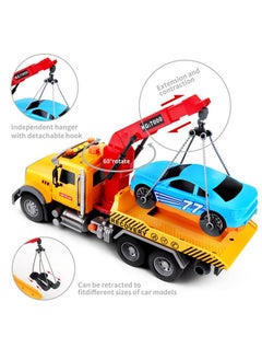 Kids Toys For 3 4 5 6 7 Years Old Boys, 15" Large Tow Truck Toy,Friction Powered Transport Truck Crane Toy With Lights And Sounds,With Roadster,Toddlers Gifts - pzsku/Z83DB327A2C1B18DD05ADZ/45/_/1734348199/b68911a4-4ef5-4803-84f8-5ef4d5c6c7bf