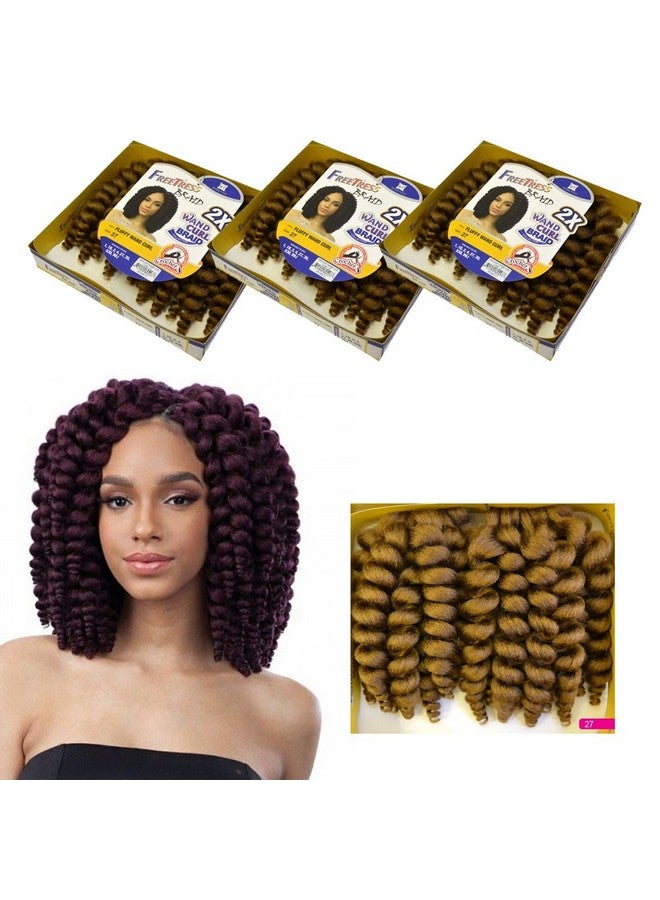 Freetress Fluffy Wand Curl Freetress Crochet Synthetic Braiding Hair Shake N Go (3 Packs) (2) - Image 1
