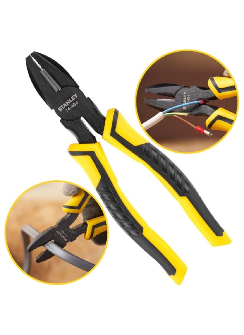 Stanley STANLEY STHT0-74454 180mm DYNAGRIP Combination Plier - Heavy Duty, Ergonomic Handle, Drop Forged Steel, Corrosion Resistant  - Image 1