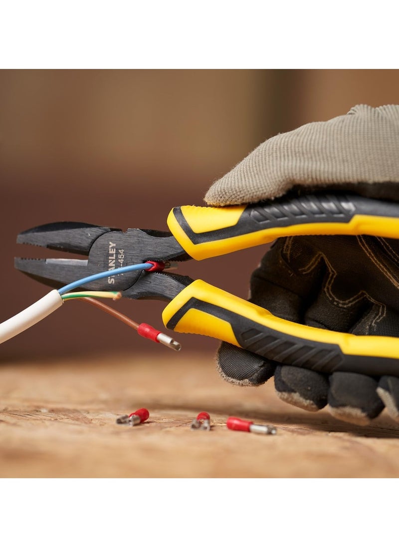 Stanley STANLEY STHT0-74454 180mm DYNAGRIP Combination Plier - Heavy Duty, Ergonomic Handle, Drop Forged Steel, Corrosion Resistant  - Image 2