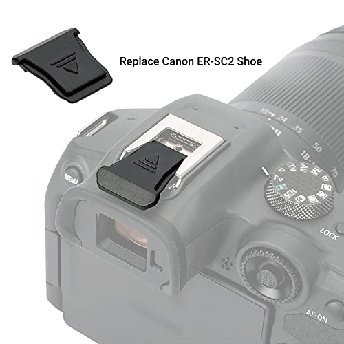 JJC 2PCS Camera Shoe Cover for Canon EOS R8 R50 R6 Mark II R5 Mark II R7 R10 R3 R5C,Replaces Canon ER-SC2 Shoe Cover, Flash Hot Shoe Cover Cap for Canon R8 R50 R6 R5 Mark II R7 R10 R3 R5C (NOT Fits EOS R5 - Image 2