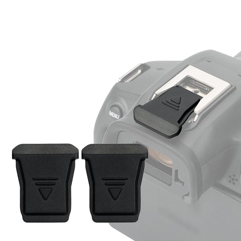 JJC 2PCS Camera Shoe Cover for Canon EOS R8 R50 R6 Mark II R5 Mark II R7 R10 R3 R5C,Replaces Canon ER-SC2 Shoe Cover, Flash Hot Shoe Cover Cap for Canon R8 R50 R6 R5 Mark II R7 R10 R3 R5C (NOT Fits EOS R5 - Image 1