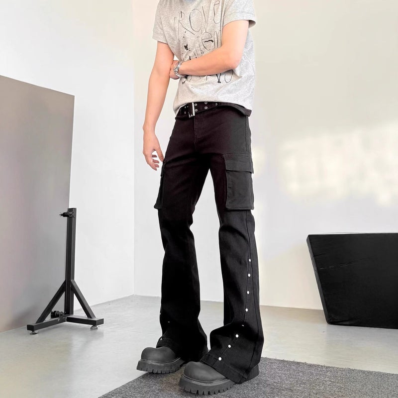 Unisex Classic Denim Jeans Loose Fit Daily Outdoor Wear - Image 2
