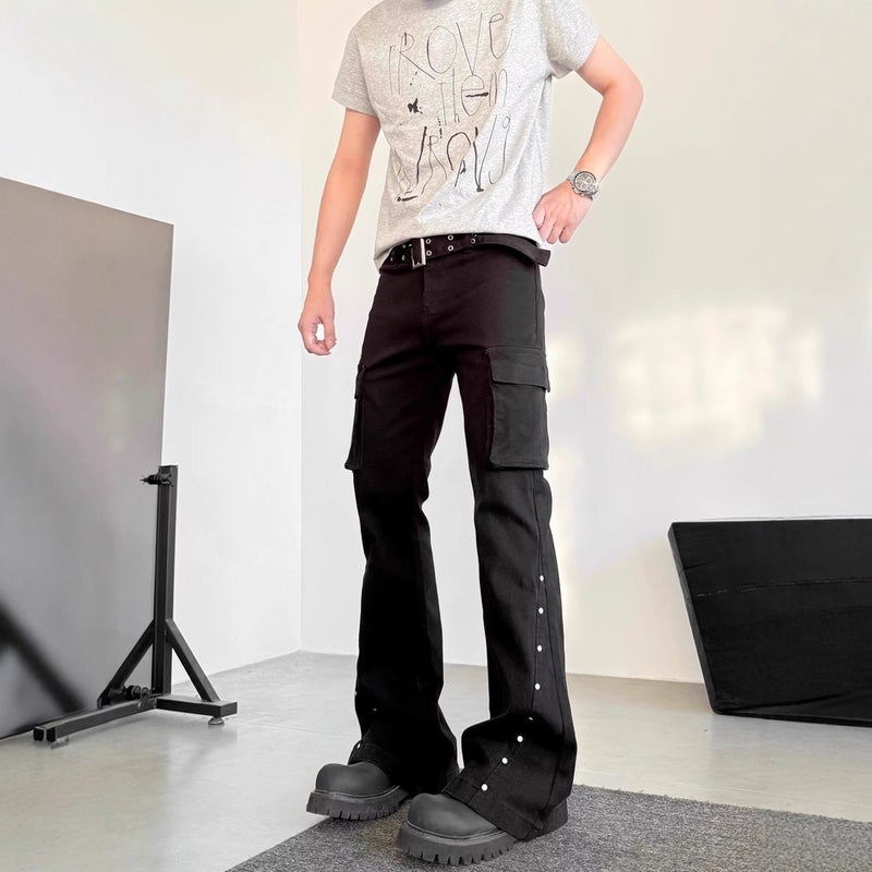 Unisex Classic Denim Jeans Loose Fit Daily Outdoor Wear - Image 3