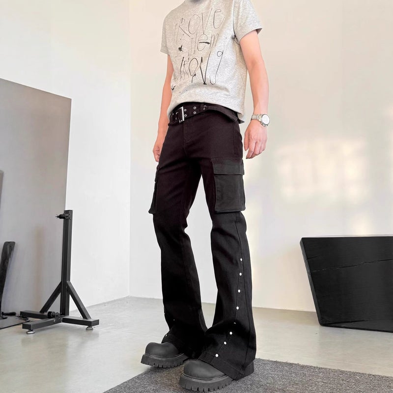 Unisex Classic Denim Jeans Loose Fit Daily Outdoor Wear - Image 4