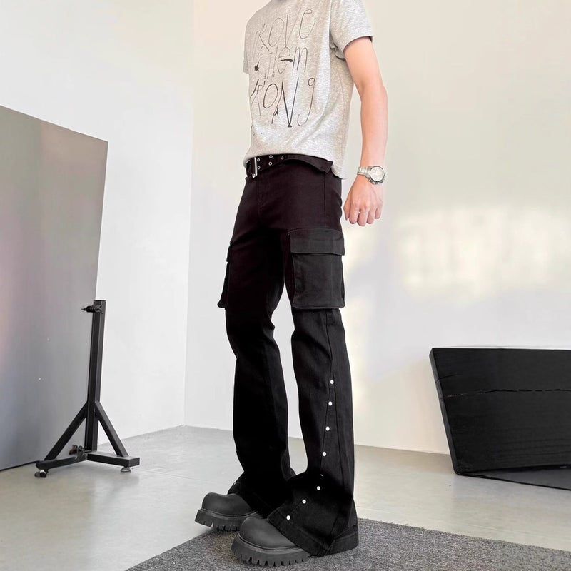 Unisex Classic Denim Jeans Loose Fit Daily Outdoor Wear - Image 5