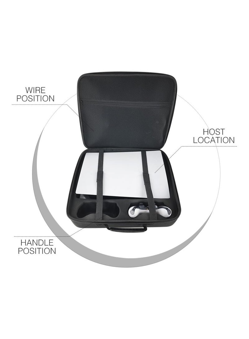 Storage Bag for PS5, Carrying Case for PS5, Carrying Case Portable Waterproof Travel Bag Fits for PS5 Models Travel Case, Hard Shell Larger Capacity Case - Image 3