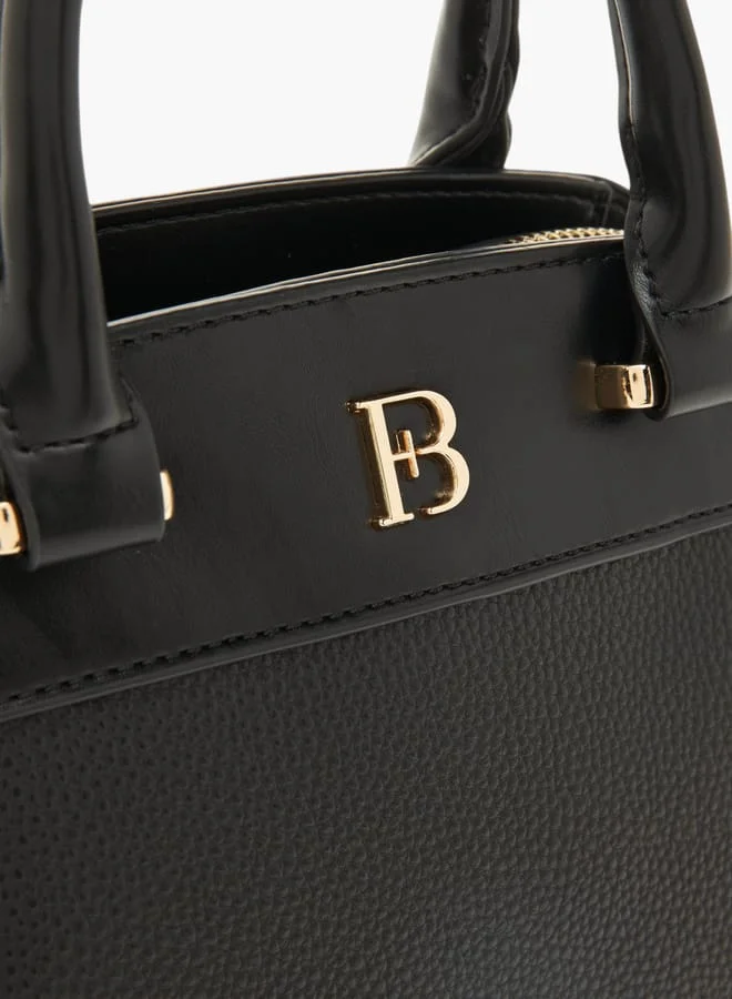 Flora Bella By Shoexpress Womens Textured Tote Bag With Top Handles And Zip Closure