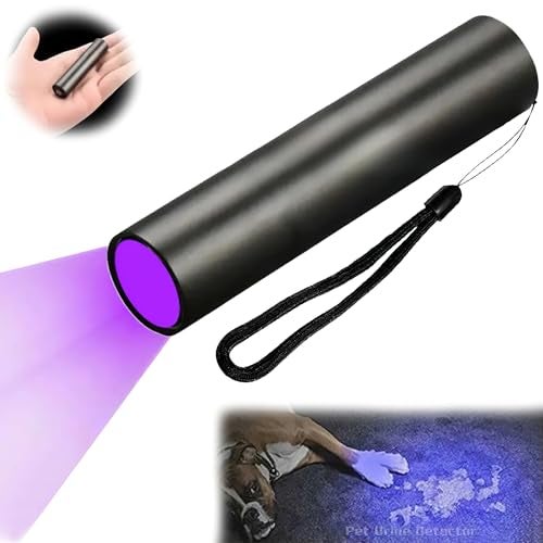 WISKA UV Torch Light - Rechargeable LED Ultraviolet Torch with 395 NM, Black Light UV for Dog Urine Detection, Fluorescent Detection, and Resin Curing - Image 1