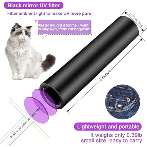 WISKA UV Torch Light - Rechargeable LED Ultraviolet Torch with 395 NM, Black Light UV for Dog Urine Detection, Fluorescent Detection, and Resin Curing - Image 2