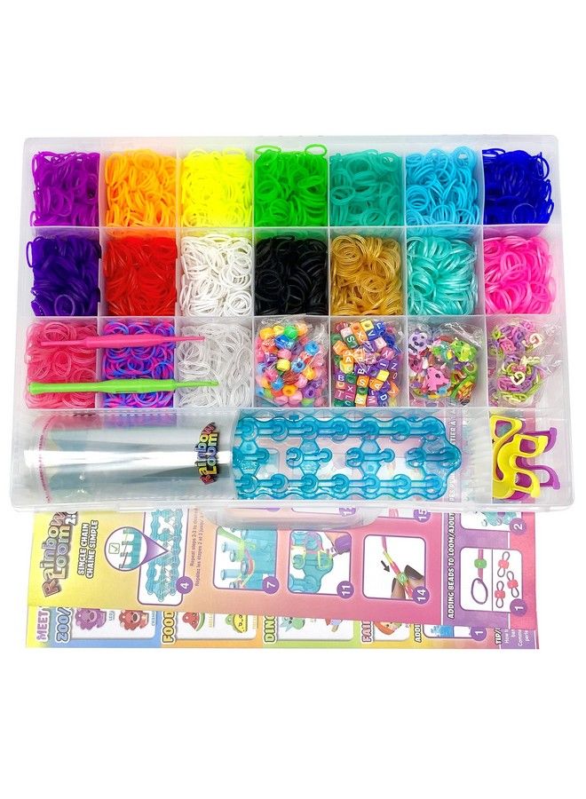 Rainbow Loom ® Loomi Pals™ Mega Set Features 60 Cute Assorted Lp Charms The New Rl2.0 Happy Looms Hooks Alpha & Pony Beads 5600 Colorful Bands All In A Carrying Case For Boys And Girls 7+  - Image 4