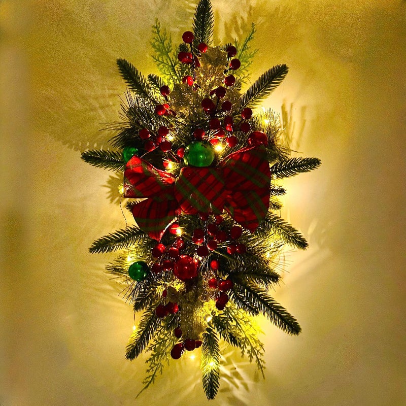 Explosions Christmas Stairs Garnish Building Bow Hanging Decoration Christmas Nordic Home Sale - Image 4