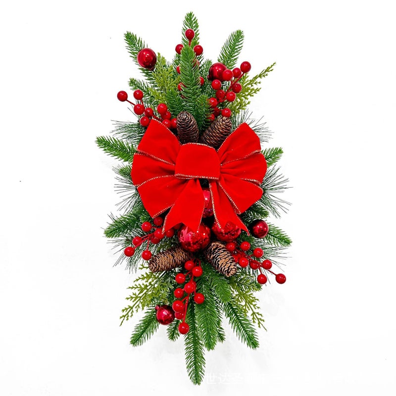 Explosions Christmas Stairs Garnish Building Bow Hanging Decoration Christmas Nordic Home Sale - Image 5