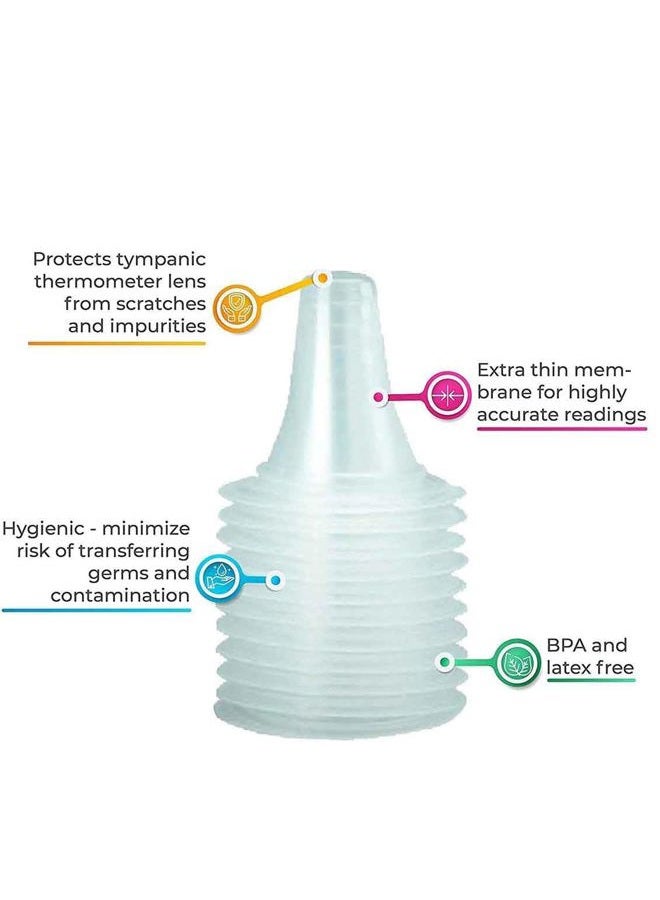 MOZEEDA 400 Pack Disposable Ear Thermometer Probe Covers Refill Lens Filters for All B raun Models and Digital Thermometers Sleeve - Image 2