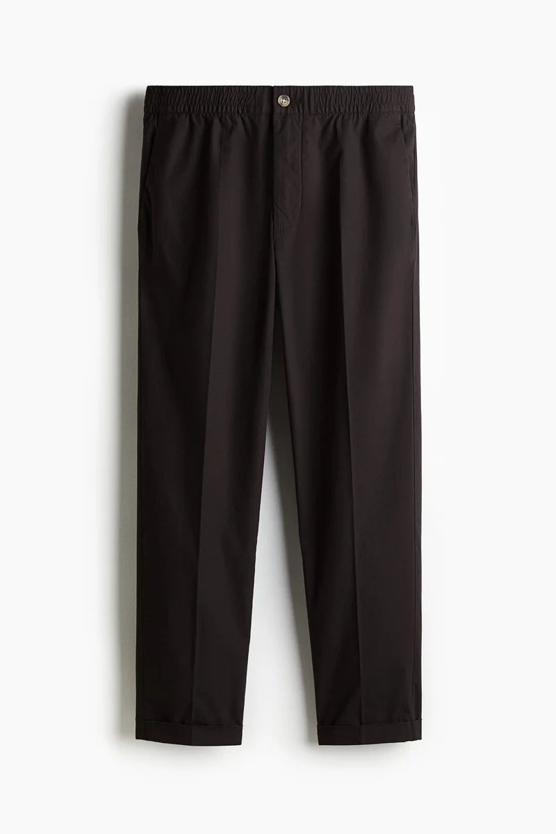 H&M Regular Fit Cropped cotton trousers