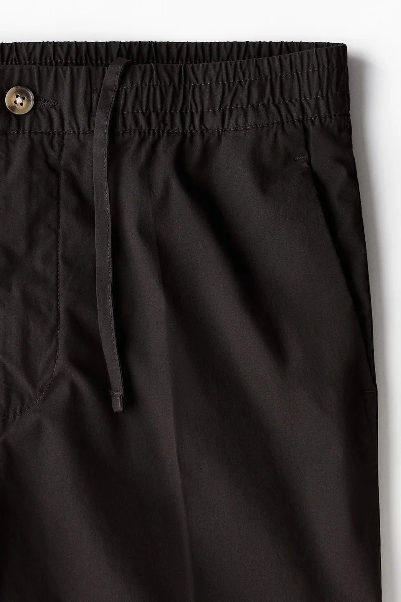 H&M Regular Fit Cropped cotton trousers