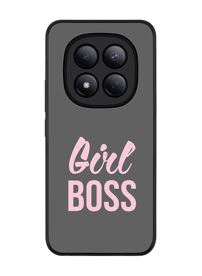 For Xiaomi Redmi Note 15 Pro 4G Case,Slim fit Camera Protection, Shockproof Thin Phone cover  - Girl Boss (Grey)