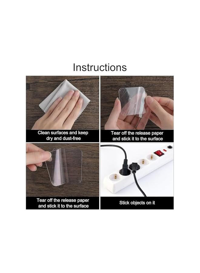 PROMASS 100PCS Double Sided Adhesive Pads for Mounting, 6cm Two Sided Pre-Cut Square Stick Tape for Walls Hanging, Clear Tape Waterproof Removable Strong Sticky Adhesive for Glass Metal Plastic Wood Leather  - Image 4