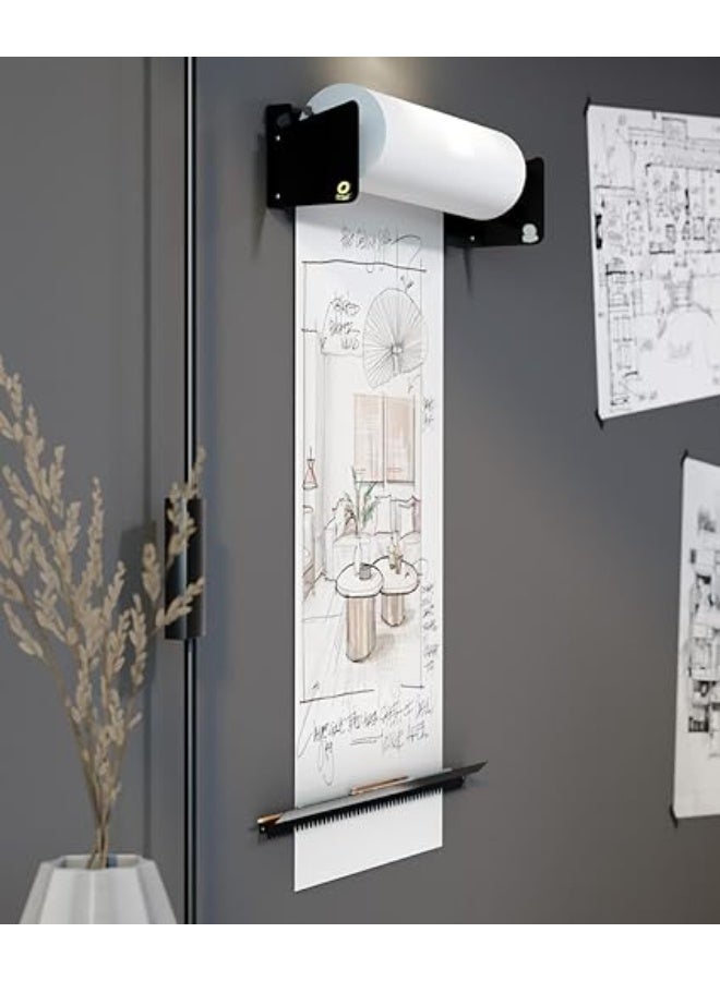 "On a Roll" - Wall Mount Paper Roll Chassis with 45cmx25m Paper Roll - Wall Sketch Board - Creative Sketch, Organize and Brainstorm Tool for Professionals, Creative Professional and Kids - Image 4