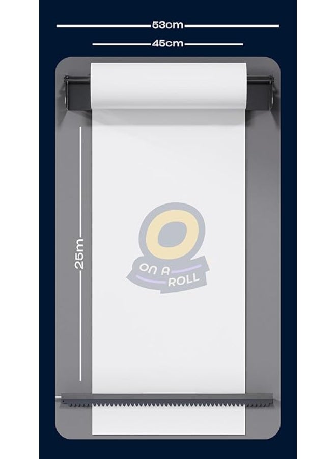 "On a Roll" - Wall Mount Paper Roll Chassis with 45cmx25m Paper Roll - Wall Sketch Board - Creative Sketch, Organize and Brainstorm Tool for Professionals, Creative Professional and Kids - Image 5