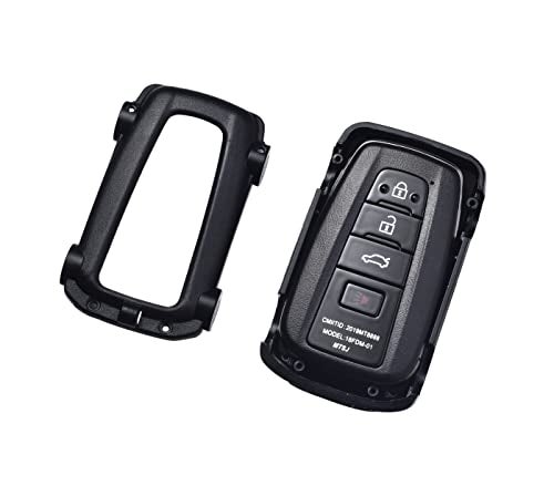 TopGrit for Toyota Key Fob Cover Car Styling Protection Key Shell - Key fob case Compatible with Toyota Camry, Corolla, RAV4, Highlander Avalon C-HR GT86 Prius Smart Remote Key - Black - Image 5