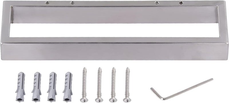 Stainless Steel Towel Rack, Wall Mounted Towel Holder, Square Thicken Bathroom Towel Bar with Brushed Finish, Heavy Duty Towel Hanger for Bathroom Kitchen Bedroom - Image 1
