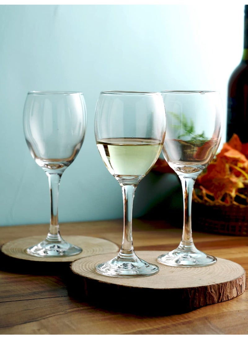 smart serve Smartserve Alex Imported White Wine Glass Set 250ml Set of 6 CrystalClearerLighter for Wine Tasting Gift Packaging for Valentines Day Anniversary Birthday Gifts  - Image 4
