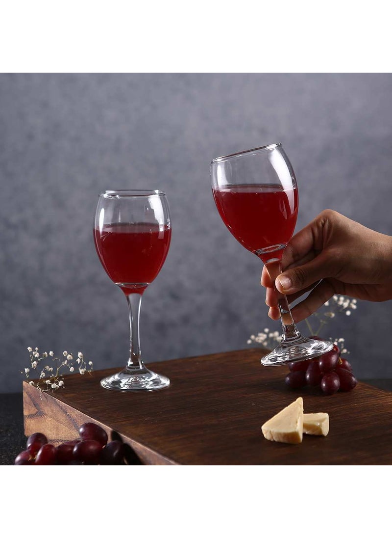 smart serve Smartserve Alex Imported White Wine Glass Set 250ml Set of 6 CrystalClearerLighter for Wine Tasting Gift Packaging for Valentines Day Anniversary Birthday Gifts  - Image 3