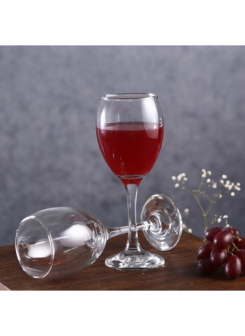 smart serve Smartserve Alex Imported White Wine Glass Set 250ml Set of 6 CrystalClearerLighter for Wine Tasting Gift Packaging for Valentines Day Anniversary Birthday Gifts  - Image 1