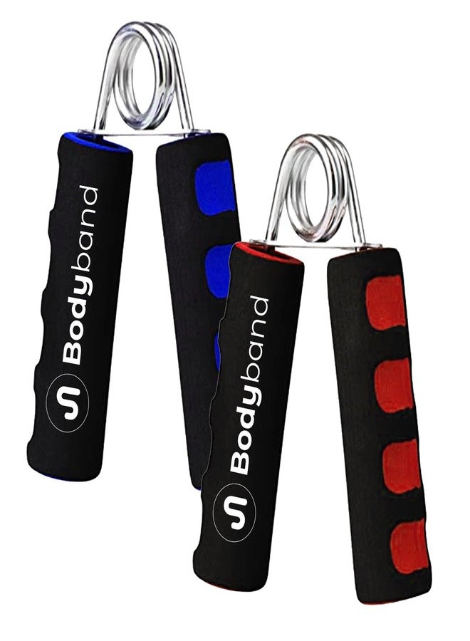 Bodyband جهاز تقوية قبضة اليد Bodyband بمقبض إسفنجي، مناسب للرجال والنساء، مثالي لتمارين الصالات الرياضية، ويمكن استخدامه في المنزل لتمارين الساعد والأصابع - عبوة من قطعتين - Image 1