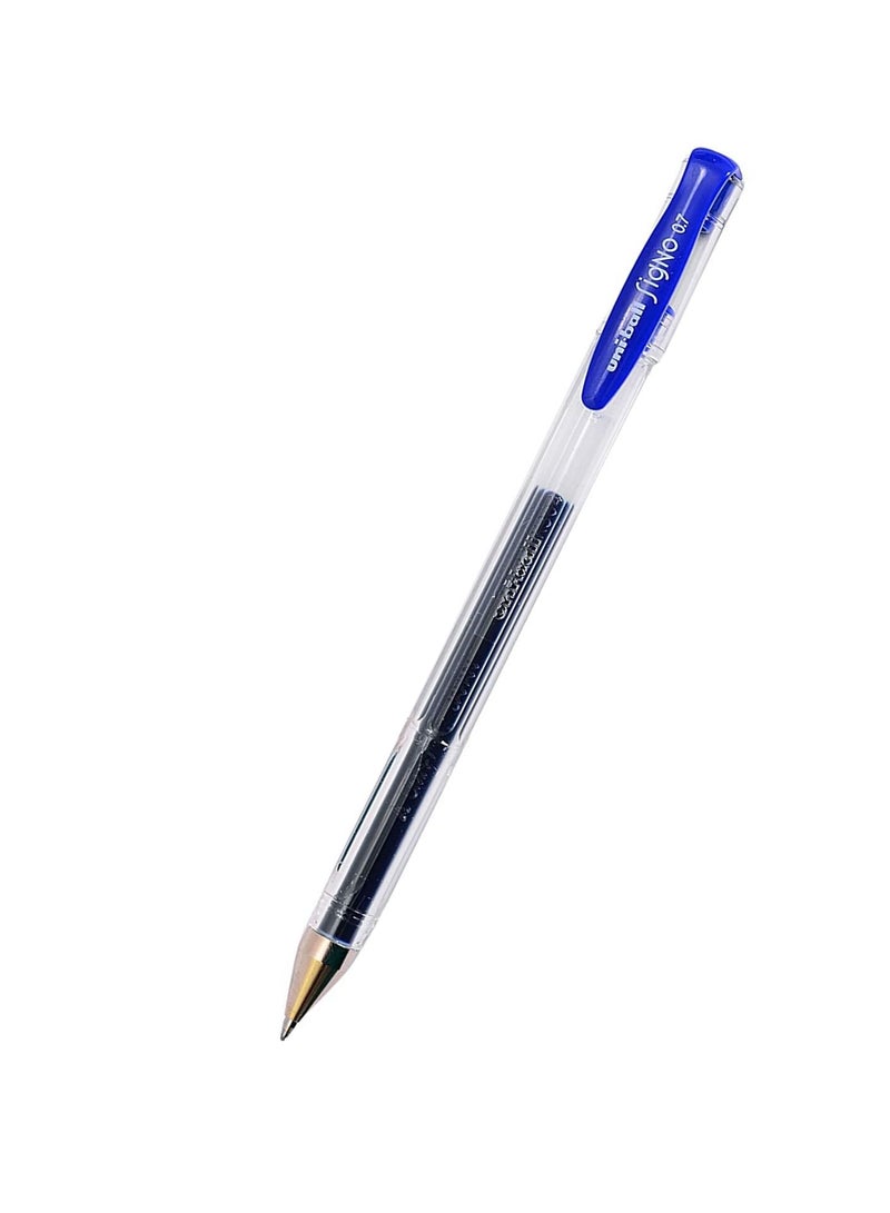 Uniball 4-Piece Signo Roller Pen 0.7mm Tip Blue Ink - Image 2