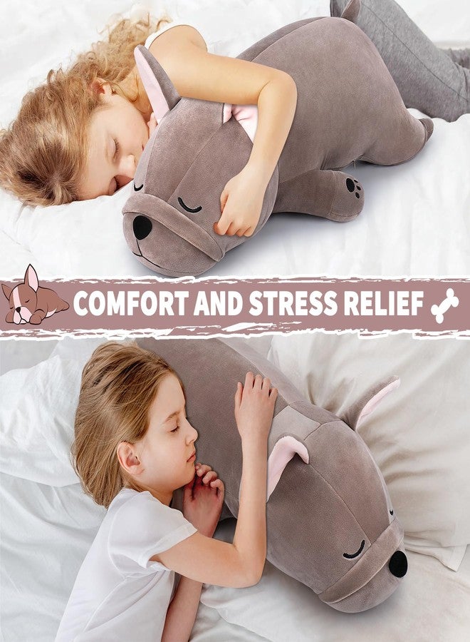 Auspicious beginning 30'' Giant French Bulldog Plush Stuffed Animal- French Bulldog Dog Plush Pillow Plushies, Large Sleeping Body Pillow Dog Plushie Toy, Christams Birthday Gifts for Kids Girls Boys - Image 4