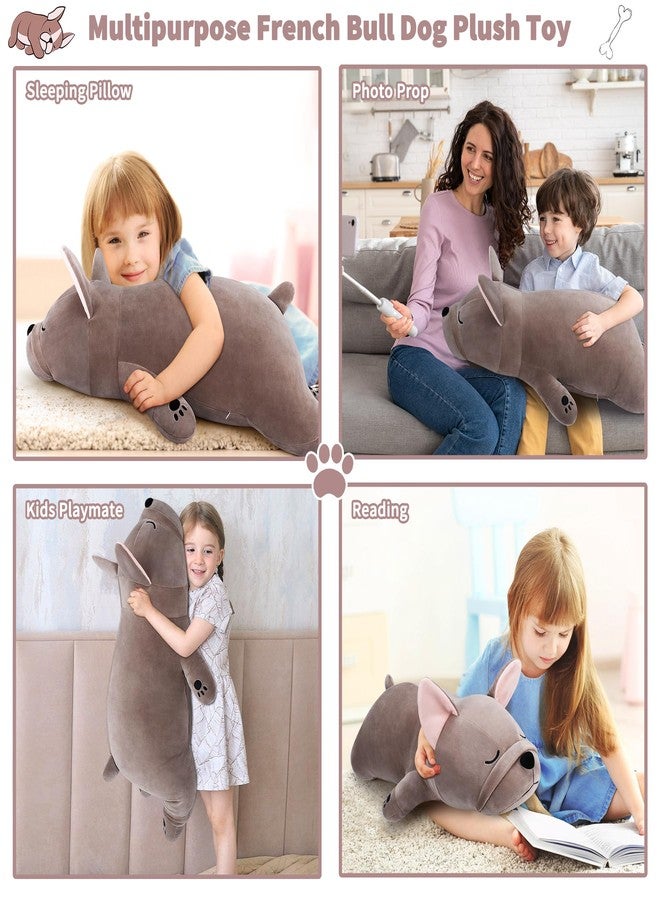 Auspicious beginning 30'' Giant French Bulldog Plush Stuffed Animal- French Bulldog Dog Plush Pillow Plushies, Large Sleeping Body Pillow Dog Plushie Toy, Christams Birthday Gifts for Kids Girls Boys - Image 5