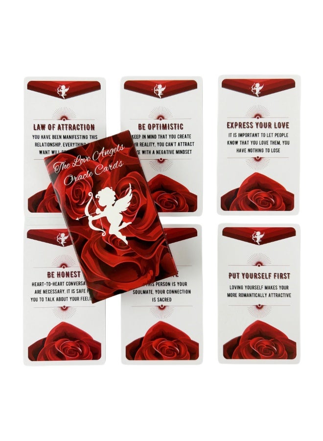 NIBEMINENT Angel of Love Divination Card, Message Card, Destiny Prediction Deck, Tarot Card, Divination Book, Family Gathering Board Game, Card Game - Image 3